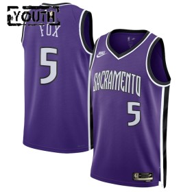 Sacramento Kings Deaaron Fox Nike 2024-25 Classic Edition Violetti Lasten Pelipaidat Swingman